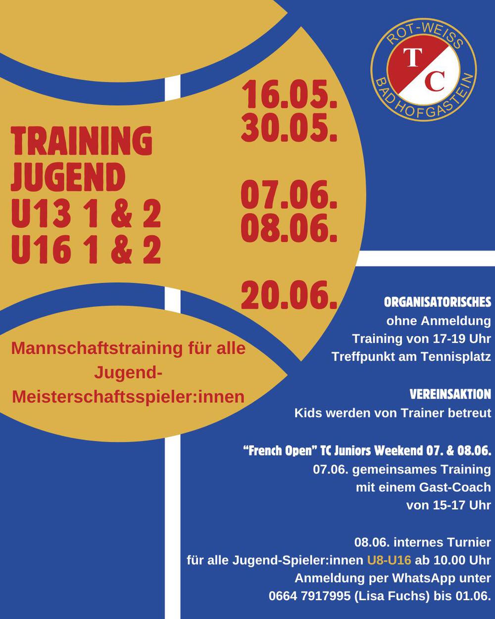 Training Jugend U13 & U16