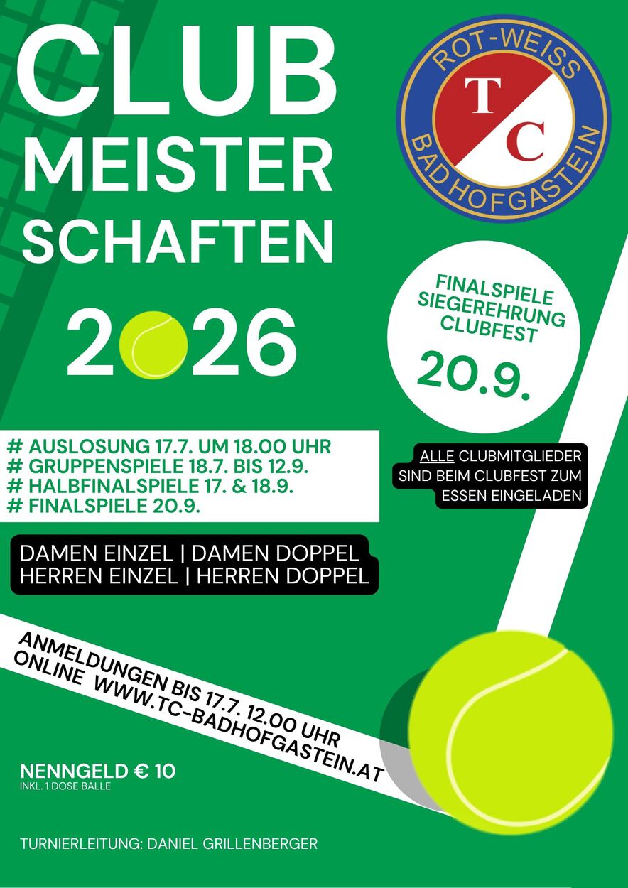 Clubmeisterschaften 2026