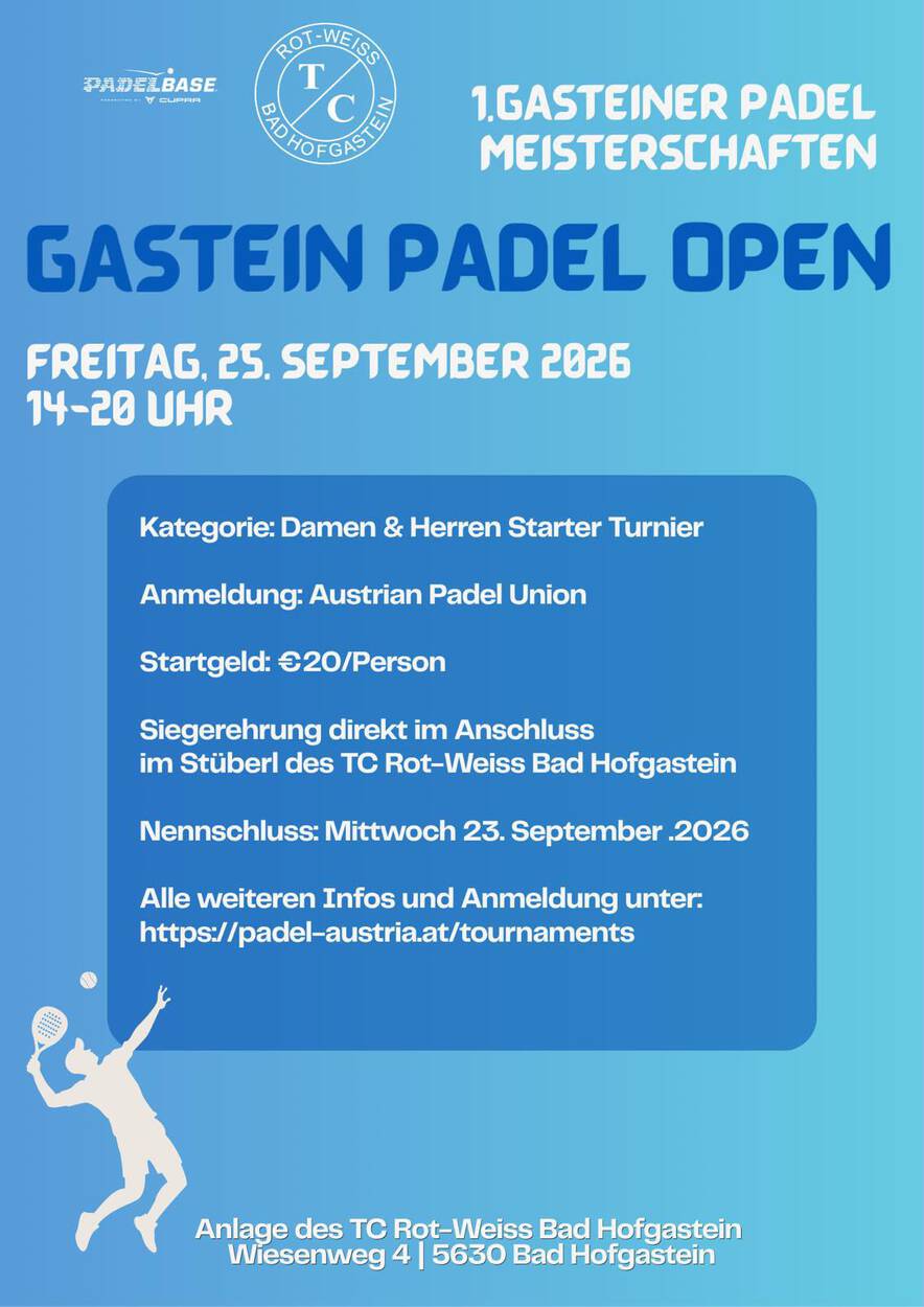 1. Gasteiner Padel Open